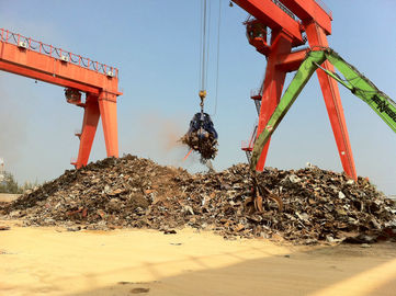 Китай 35 тонн + 16 тонн/10 тонн сверхмощный грейферный ковш 35 тонн и &amp; кран на козлах магнитного цыпленка электрический для ярда утиля поставщик