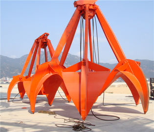 Китай ³ самосхвата 5m апельсиновой корки веревочек 16T механически для камня песка Loadiing/стальных утилей и штуфа поставщик
