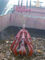 Красный самосхват землечерпалки веревочки 40t 4 с ведром 8 m3 для минералов/регулировать штуфа поставщик